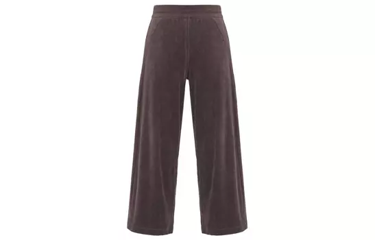 Женские укороченные повседневные брюки Scuba Series Scuba со средней посадкой и широкими штанинами из бархата и вельвета Lululemon, голубой