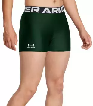 Женские укороченные шорты Under Armour HeatGear 3 дюйма, цвет Forest Green