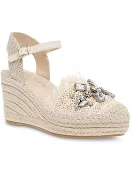 Женские украшенные туфли-эспадрильи на танкетке Liberty Anne Klein, цвет tan