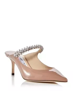Женские украшенные туфли без задника Bing 65 на высоком каблуке Jimmy Choo