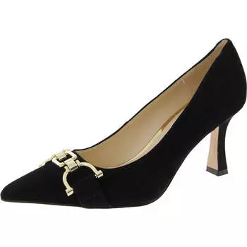 Женские украшенные туфли-лодочки из искусственного материала Nine West, черный