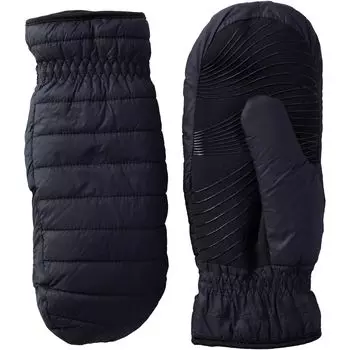 Женские ультралегкие стеганые зимние варежки Lands’ End Lands' End, черный