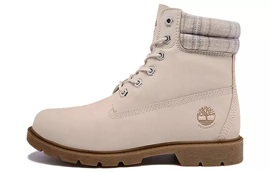 Ботинки Timberland Lindon Woods 6 Inch Waterproof Boot 'Beige Nubuck And Printed Collar' Women's