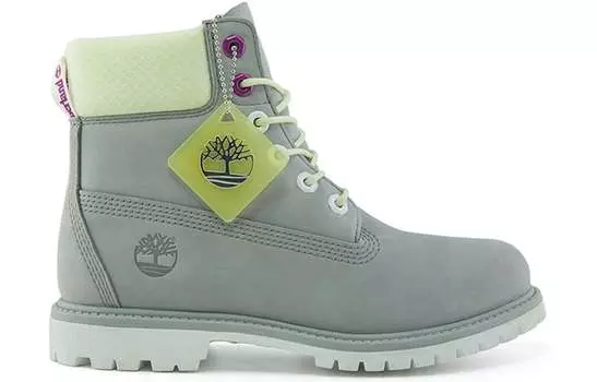 Ботинки Timberland Premium 6 Inch Waterproof Wide Fit Boot 'Grey Nubuck' Women's