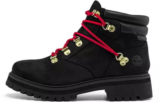 Ботинки Timberland Holiday Luxe Waterproof Boot 'Black Nubuck Red' Women's