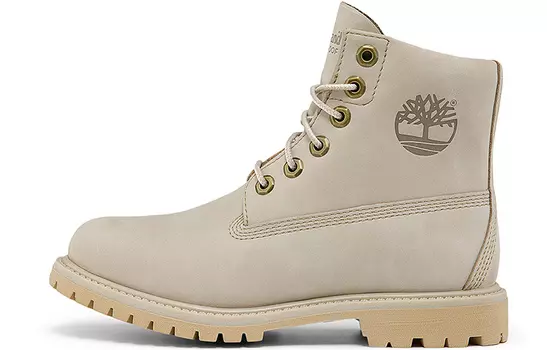 Ботинки Timberland Paninara Collarless 6 Inch Wide Fit Waterproof Boots 'Light Grey Nubuck' Women's