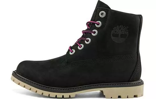 Ботинки Timberland Paninara Collarless 6 Inch Wide Fit Waterproof Boots 'Black Nubuck' Women's
