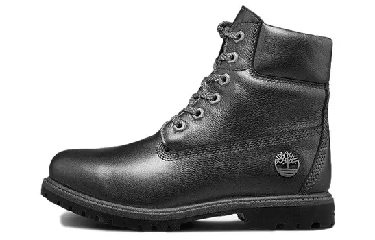 Ботинки Timberland 6 Inch Heritage Premium Waterproof Pewter Leather Boots 'Black' Women's