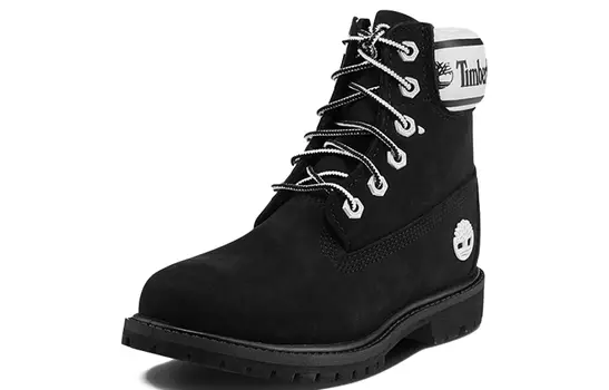 Ботинки Timberland Women's 6 Inch Premium 'Logo Collar - Black'