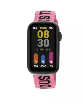 Женские умные часы T-Band с нейлоновым ремешком и черным силиконовым ремешком Tous, черный