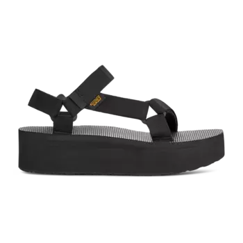 Женские универсальные сандалии Teva на плоской подошве, чёрный