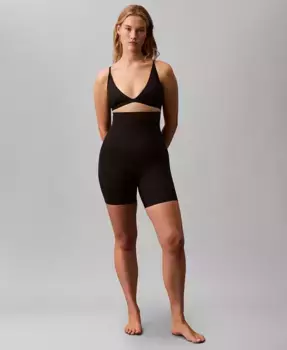Женские утягивающие шорты с эффектом поддержки Stay-Put Firm Stretch QF8175 Calvin Klein, черный