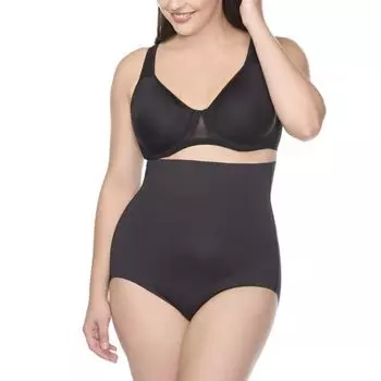 Женские утягивающие трусы Naomi and Nicole с высокой талией, гладкие, 7525 Naomi & Nicole, черный