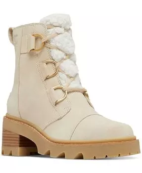 Женские уютные ботинки Joan Now на шнуровке Sorel, белый