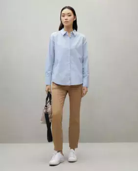 Женские узкие брюки чинос Easy Wear, коричневый
