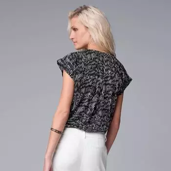 Женские узкие брюки до щиколотки с высокой талией Simply Vera Vera Wang Simply Vera Vera Wang