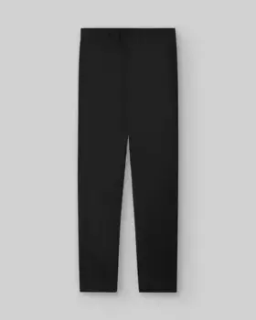 Женские узкие брюки из хлопка с застежкой-молнией сбоку Adolfo Dominguez, черный