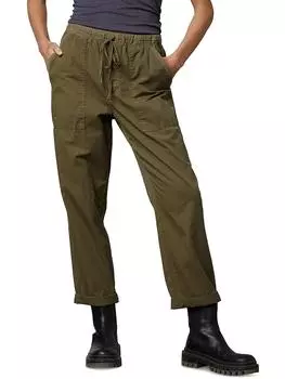 Женские узкие брюки из твила длиной до щиколотки Velvet, цвет hunter green