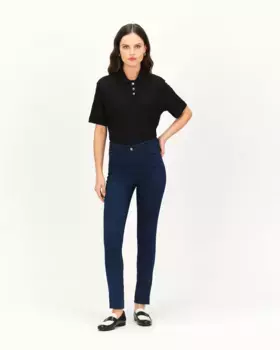 Женские узкие брюки кроя 7/14 Caroll, темно-синий