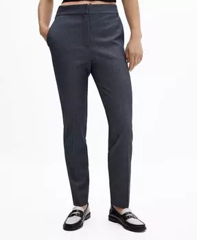 Женские узкие брюки MANGO, синий