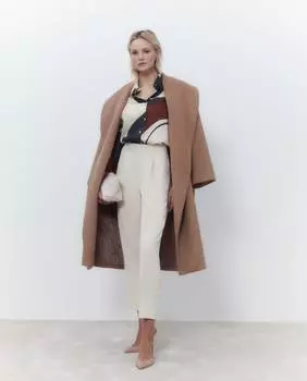 Женские узкие брюки со складками El Corte Ingls