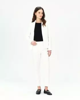 Женские узкие брюки со средней талией и кроем 7/8 Caroll, светло-бежевый