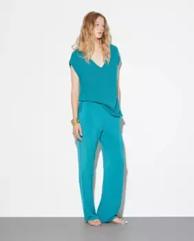 Женские узкие брюки Woman El Corte Ingls, цвет 450 Turquesa