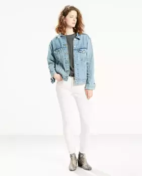 Женские узкие джинсы Levi's 721 с высокой талией, белый
