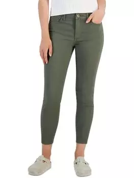 Женские узкие джинсы средней посадки из денима для молодежи Celebrity Pink, оливковый