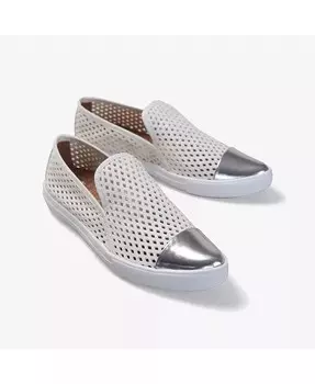 Женские узкие модные кроссовки с закрытым носком Jibs, белый