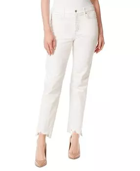 Женские узкие прямые джинсы с высокой посадкой Jessica Simpson, белый