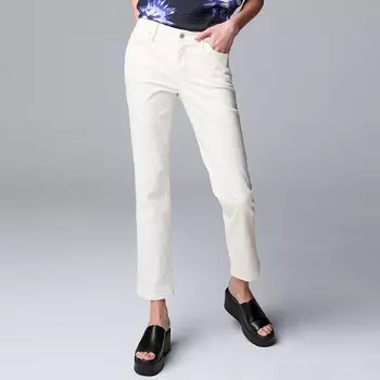 Женские узкие прямые джинсы Simply Vera Vera Wang, цвет Modern White