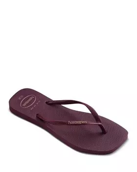 Женские узкие шлепанцы с квадратным логотипом havianas havaianas, цвет Purple