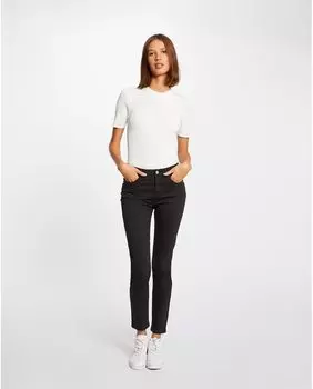 Женские узкие узкие брюки с завышенной талией Morgan, черный