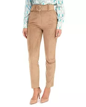 Женские узкие замшевые брюки Marciano by Guess, бежевый