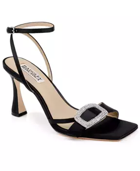 Женские вечерние босоножки Judith с квадратным мысом Badgley Mischka, черный