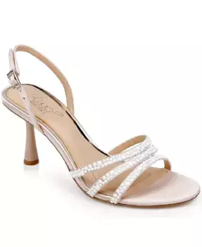 Женские вечерние сандалии Kathryn Jewel Badgley Mischka, коричневый/бежевый