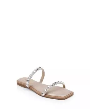 Женские вечерние сандалии на плоской подошве Honesty Jewel Badgley Mischka, розовый