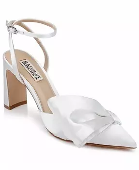 Женские вечерние туфли Alease с бантом Badgley Mischka, белый