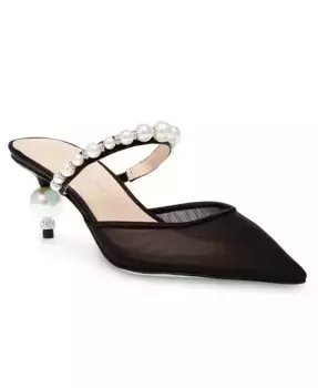 Женские вечерние туфли Evey Mesh на низком каблуке Betsey Johnson, черный