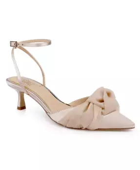 Женские вечерние туфли Favor Knot на каблуке Jewel Badgley Mischka, розовый
