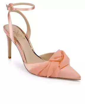 Женские вечерние туфли Federica с узлом Jewel Badgley Mischka, оранжевый