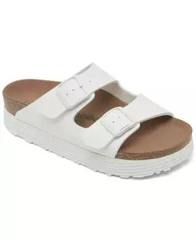 Женские веганские сандалии Arizona на платформе Birko-Flor от Finish Line Birkenstock, белый