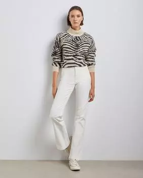 Женские вельветовые брюки Bootcut Easy Wear, белый