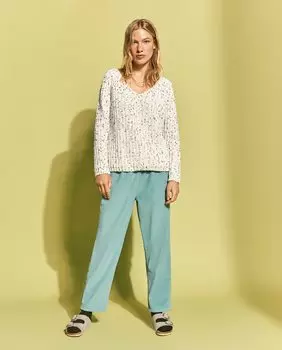 Женские вельветовые брюки морковки с мятым узором Southern Cotton