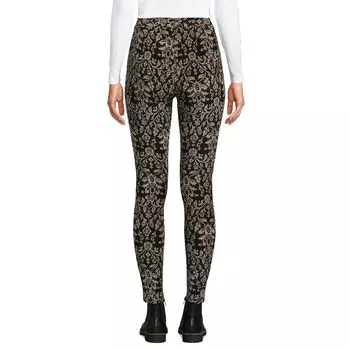 Женские вельветовые леггинсы Lands End Sport с высокой посадкой Lands' End, серый