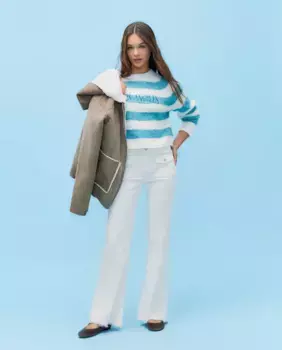 Женские вельветовые расклешенные брюки Green Coast, цвет Crudo