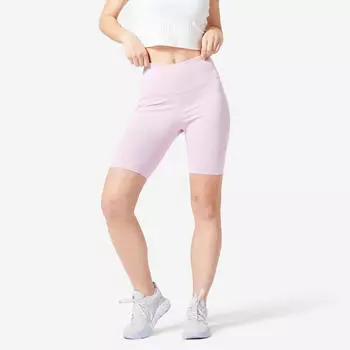 Женские велосипедки для фитнеса 520 - бледно-розовые Domyos