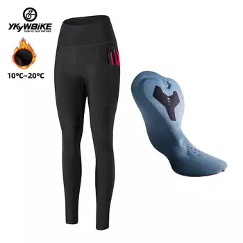 Женские велосипедные тайтсы Mountainpeak Double Arrow с впитывающей вкладкой XS-XXL, черный