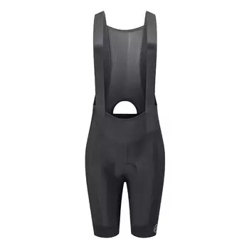 Женский велосипедный комбинезон Mountainpeak с нагрудником однотонный S-3XL, черный